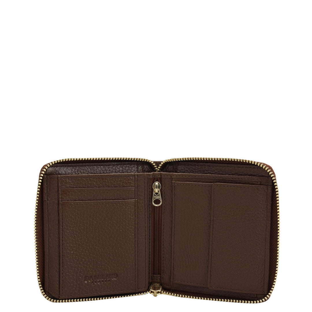 Wax Leather Women Wallet - Espresso