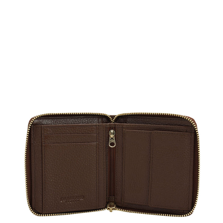 Wax Leather Women Wallet - Espresso