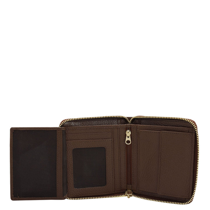Wax Leather Women Wallet - Espresso