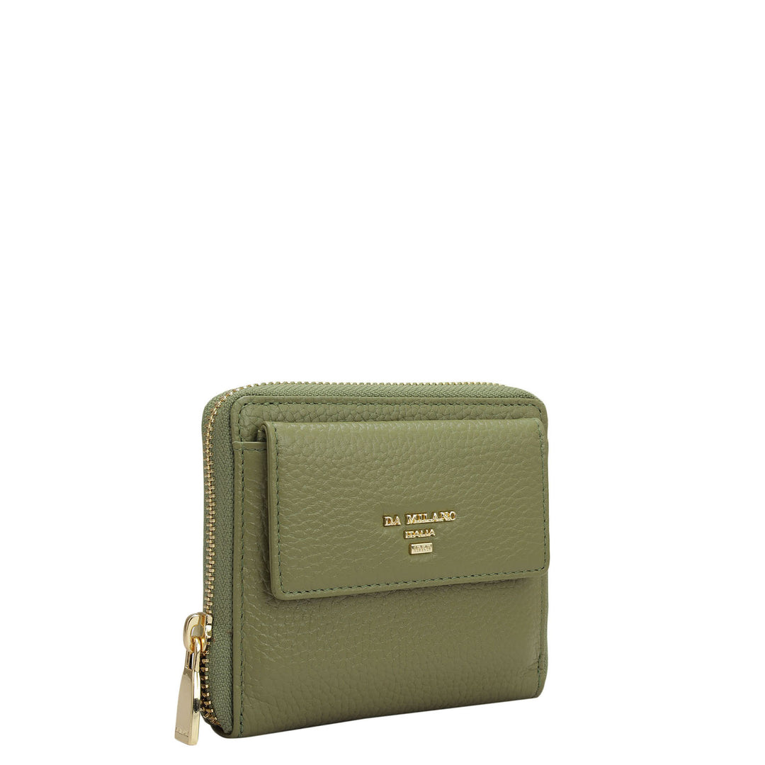 Wax Leather Women Wallet - Fern