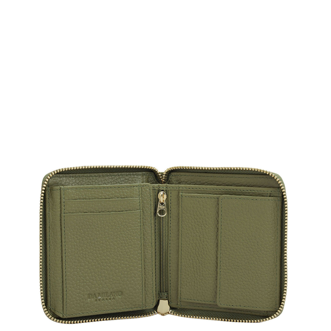 Wax Leather Women Wallet - Fern
