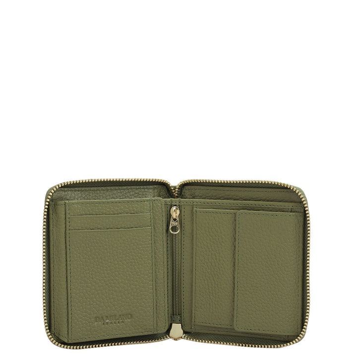 Wax Leather Women Wallet - Fern
