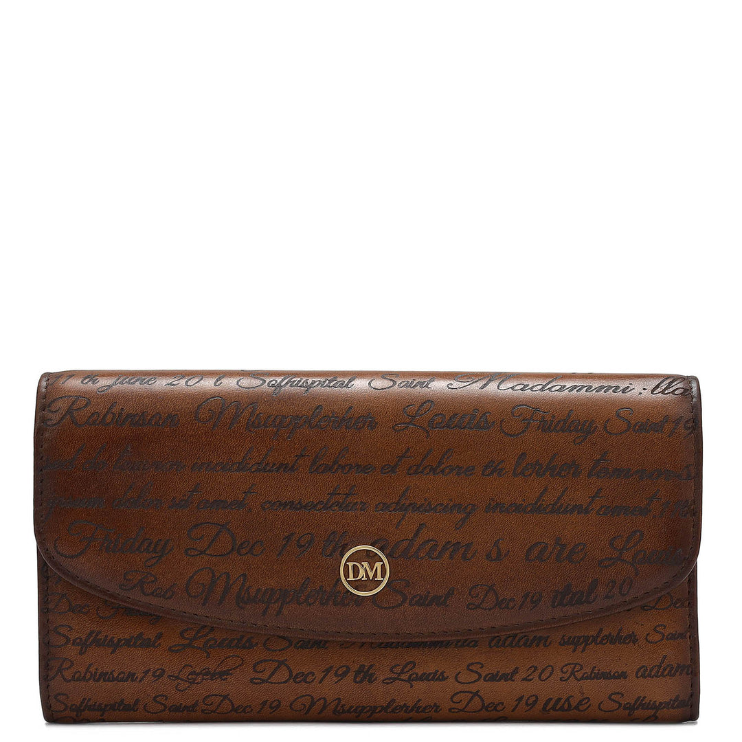 Signato Leather Ladies Wallet - Cognac