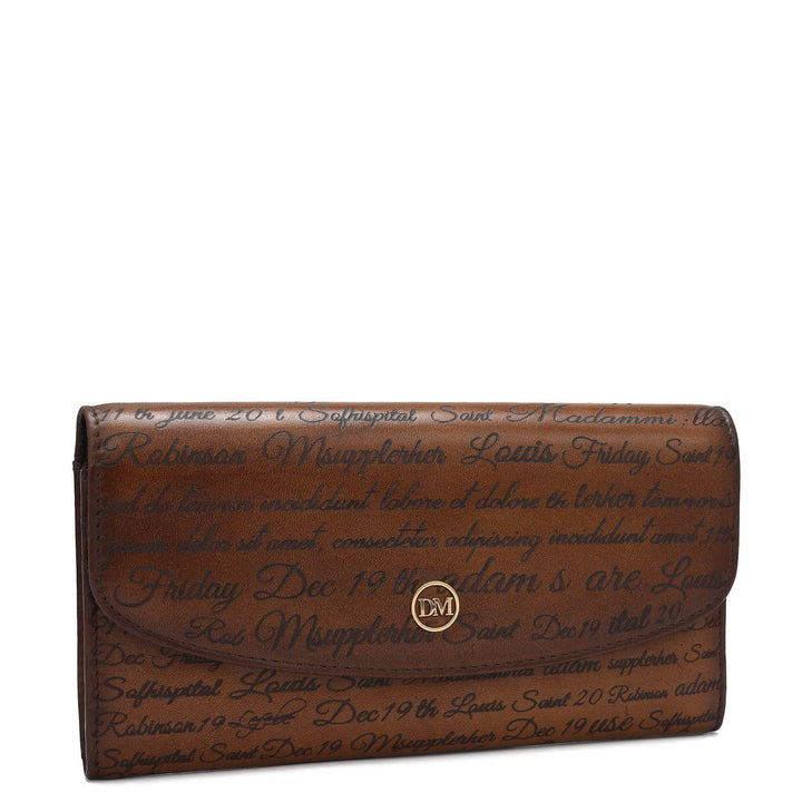 Signato Leather Ladies Wallet - Cognac
