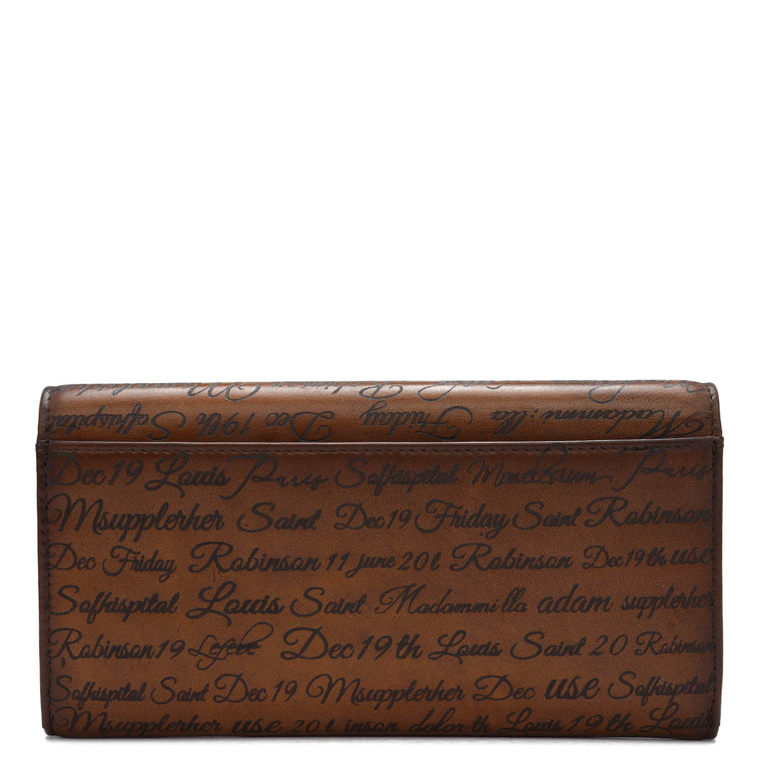 Signato Leather Ladies Wallet - Cognac