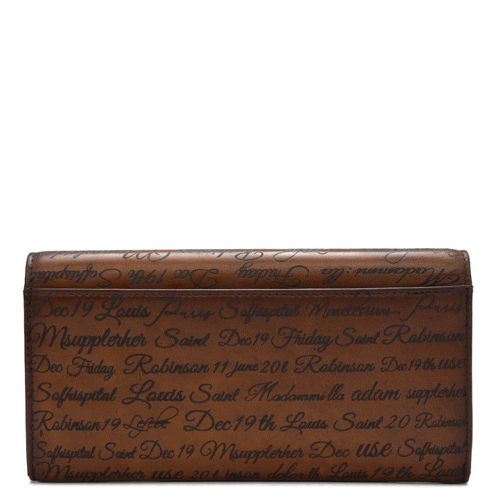 Signato Leather Ladies Wallet - Cognac