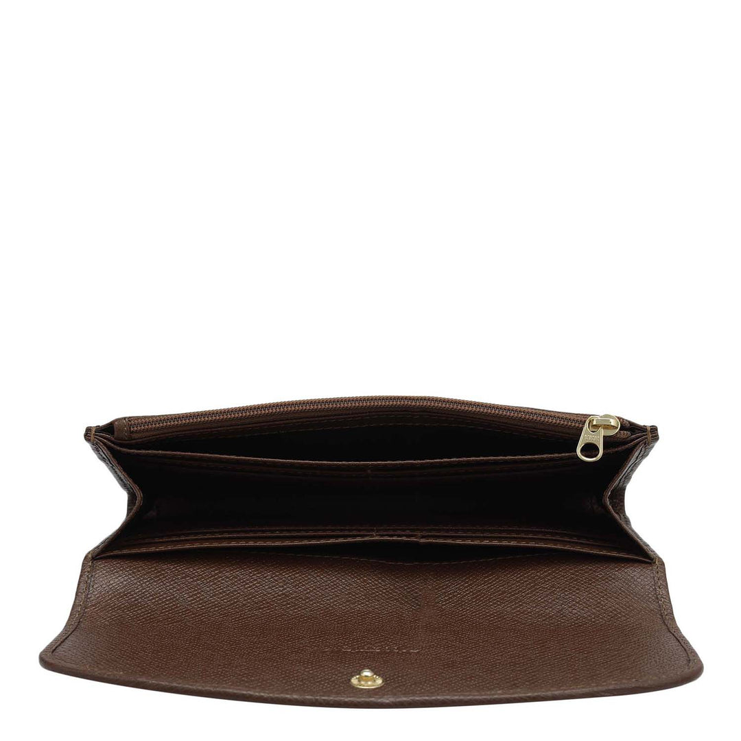 Croco Leather Ladies Wallet - Date