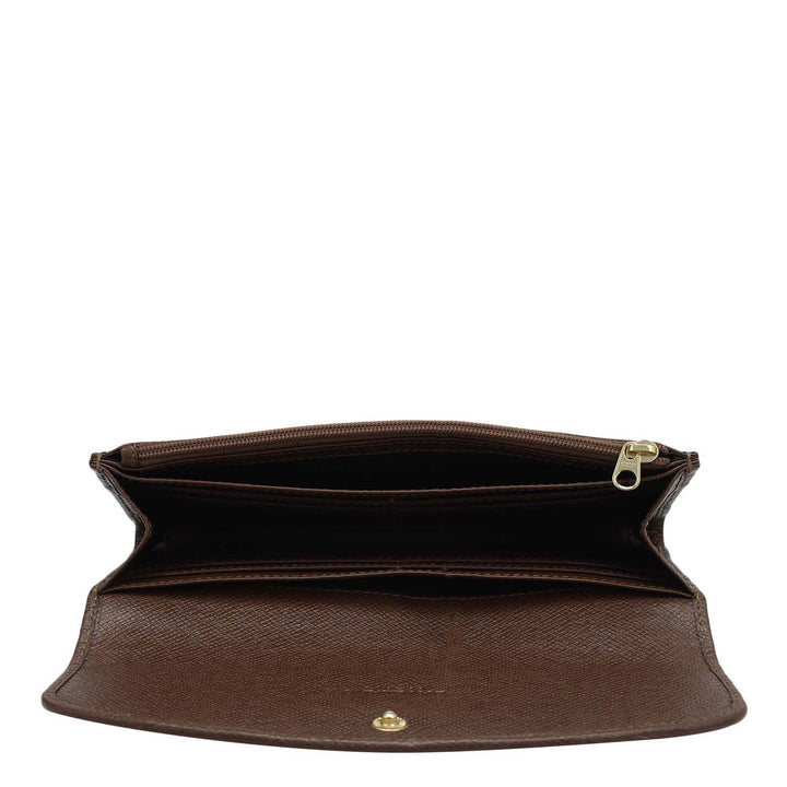 Croco Leather Ladies Wallet - Date