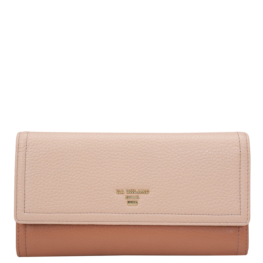 Wax Leather Ladies Wallet - Feather & Terracotta
