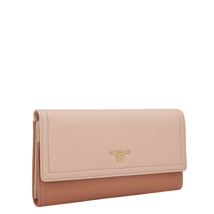 Wax Leather Ladies Wallet - Feather & Terracotta