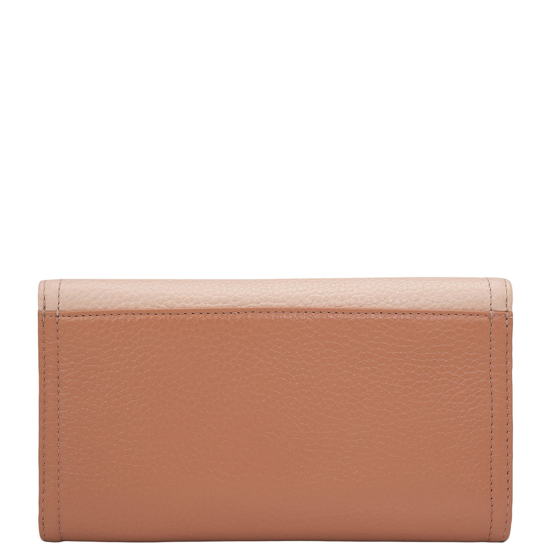 Wax Leather Ladies Wallet - Feather & Terracotta