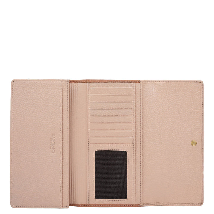 Wax Leather Ladies Wallet - Feather & Terracotta