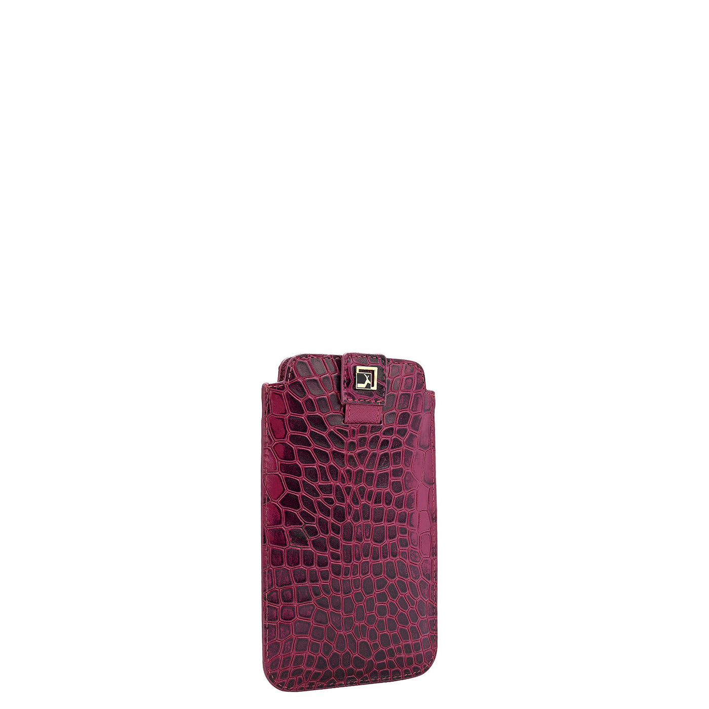 Croco Leather Mobile Case - Orchid