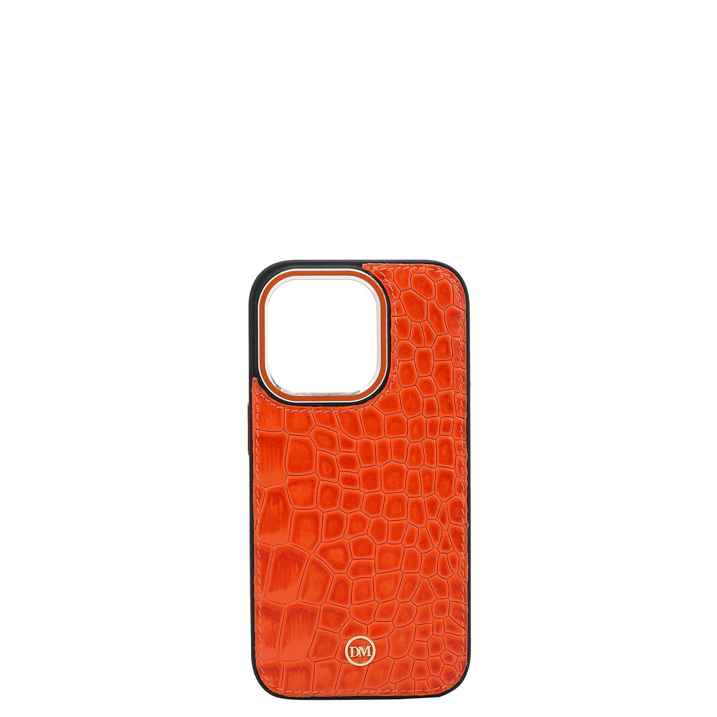 Pumpkin Croco Leather Mobile Case - iPhone 14 Pro