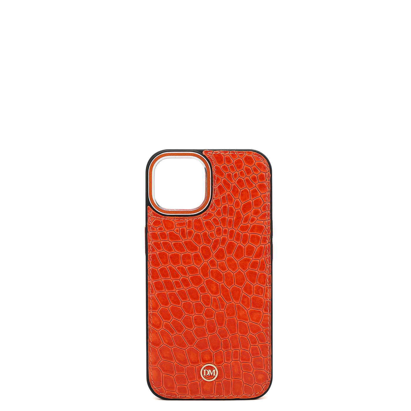 Pumpkin Croco Leather Mobile Case - iPhone 14