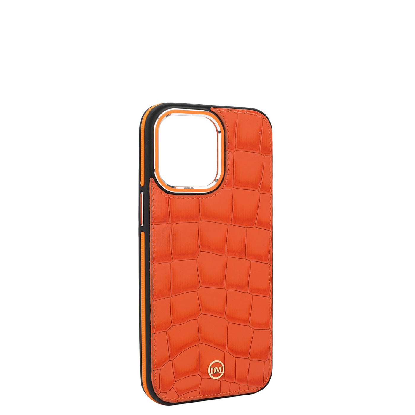 Pumpkin Croco Leather Mobile Case - iPhone 14 Pro Max
