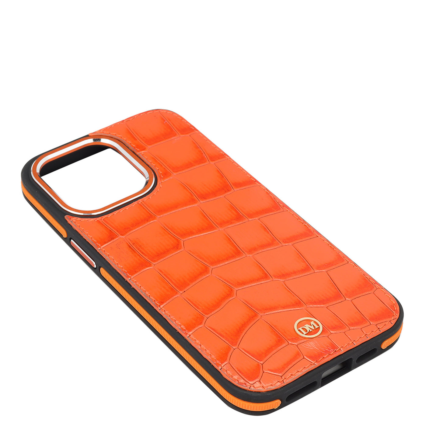 Pumpkin Croco Leather Mobile Case - iPhone 14 Pro Max