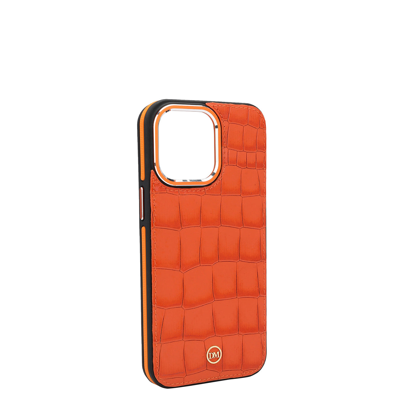 Pumpkin Croco Leather Mobile Case - iPhone 15 Pro Max