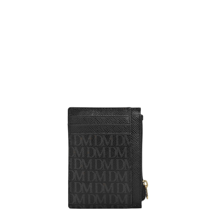 4 Slots Leather Money Clip - Black