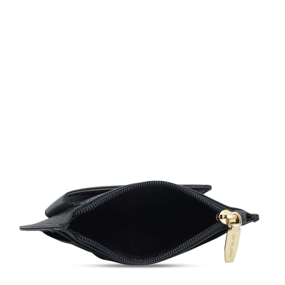 Plain Leather Money Clip - Navy