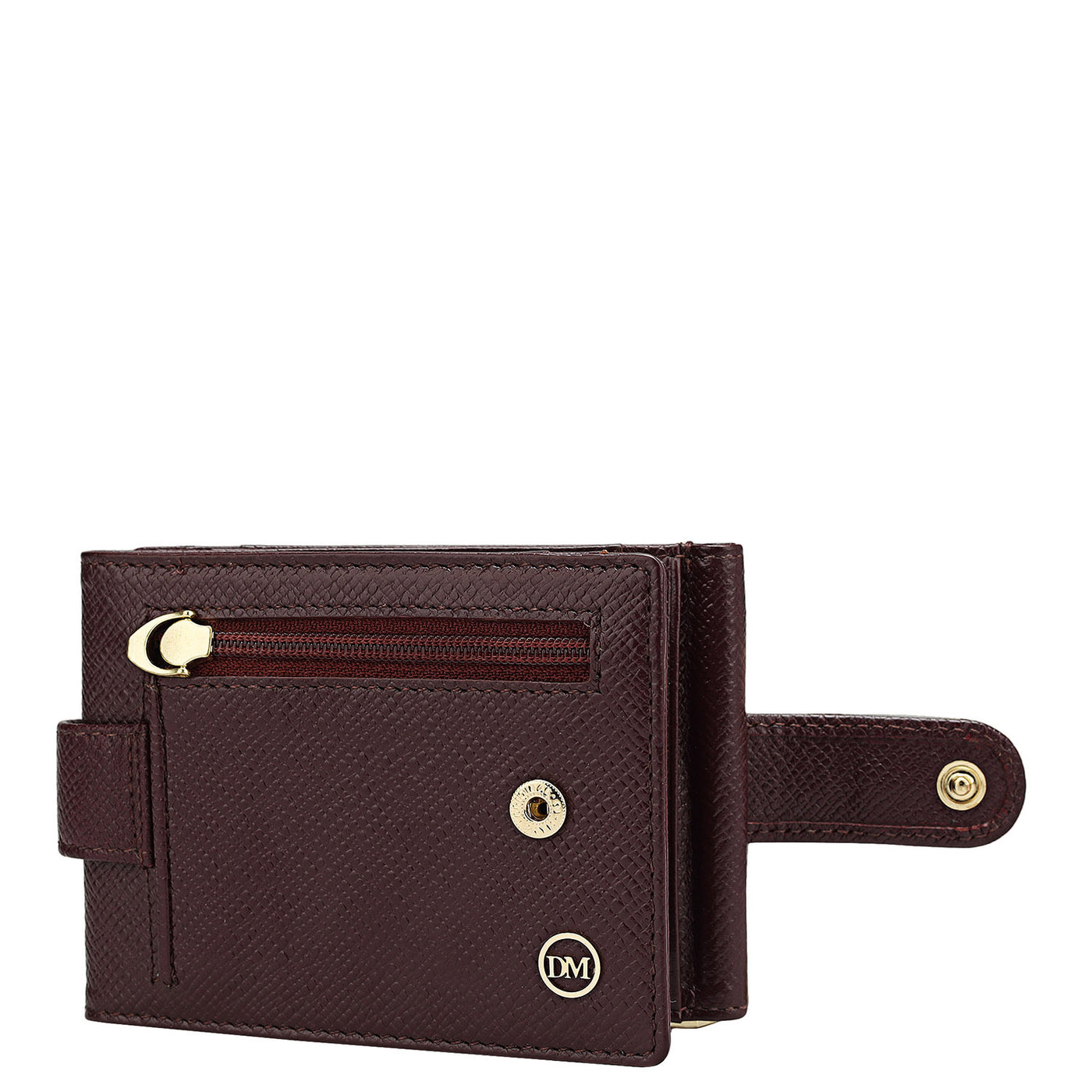 Franzy Leather Money Clip - Blood Stone
