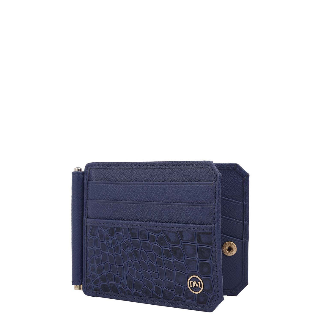 Croco Franzy Leather Money Clip - Stardust
