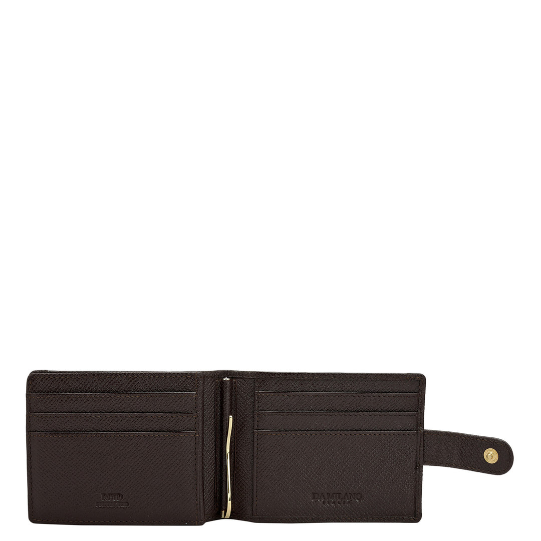 Croco Leather Money Clip - Date
