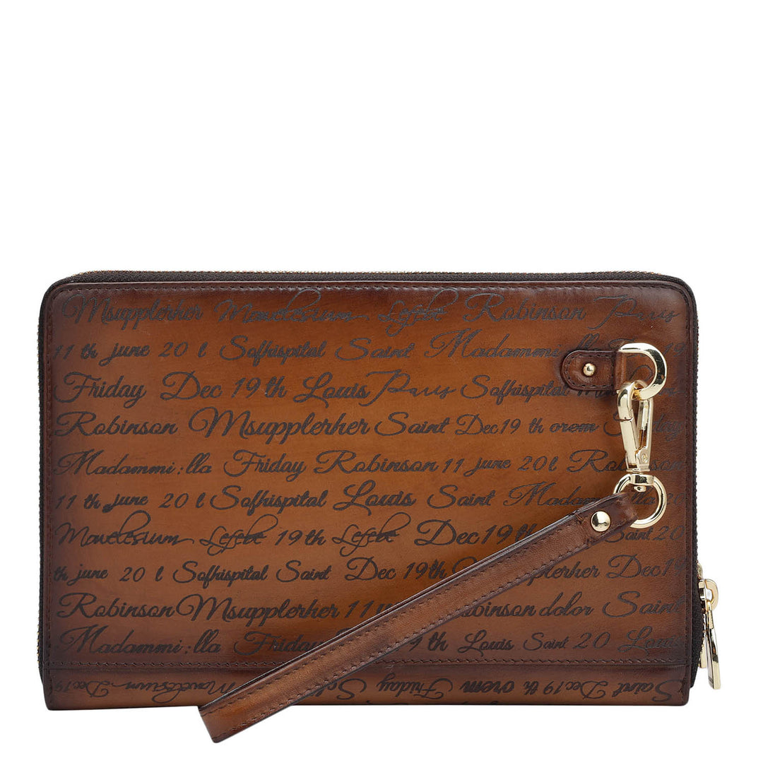 Signato Leather Multi Pouch - Cognac