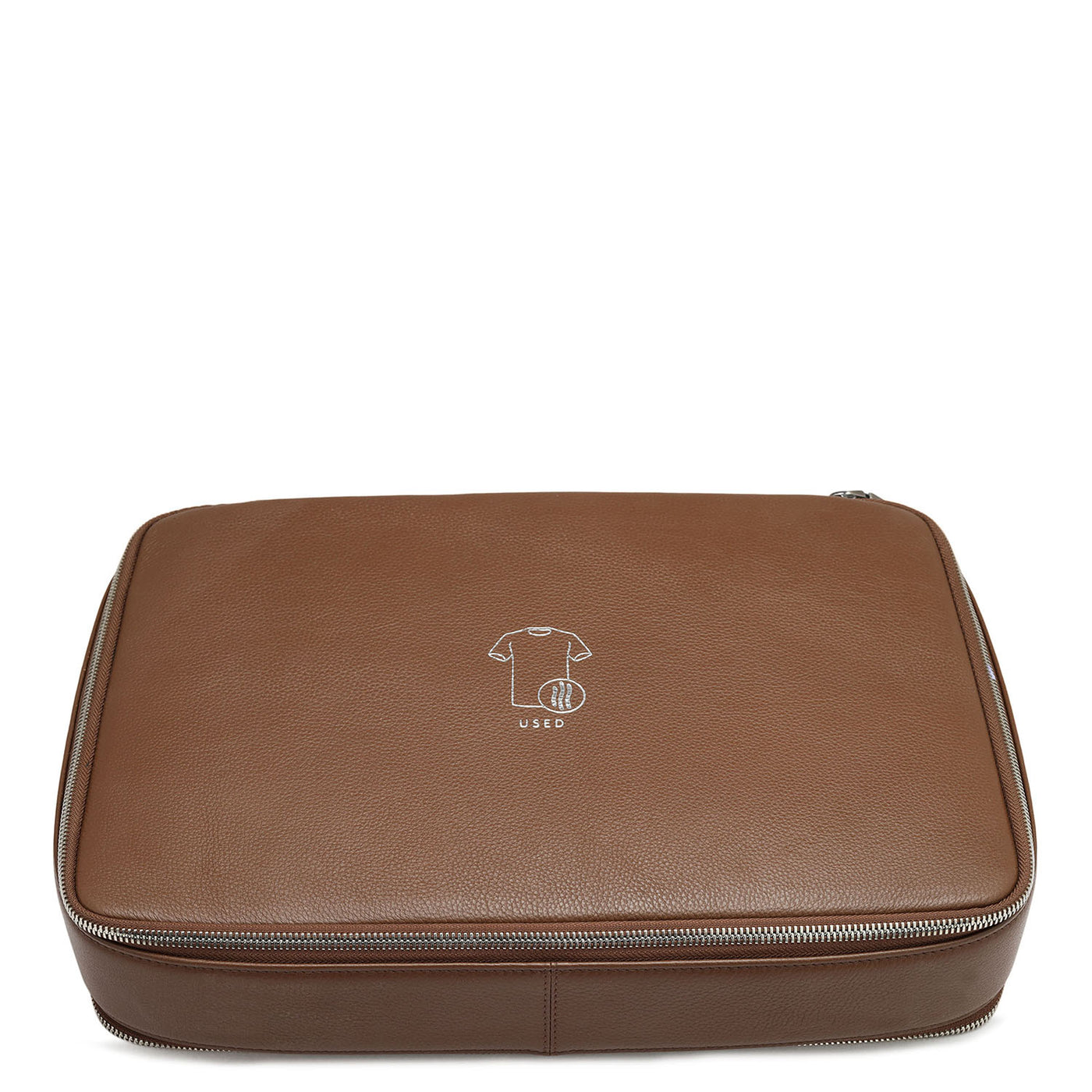Large Wax Leather Multi Pouch - Brown
