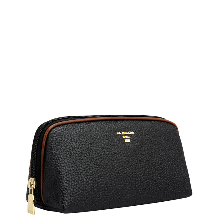 Wax Leather Multi Pouch - Black