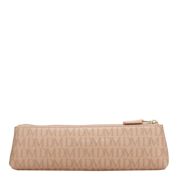 Monogram Leather Multi Pouch - Peach