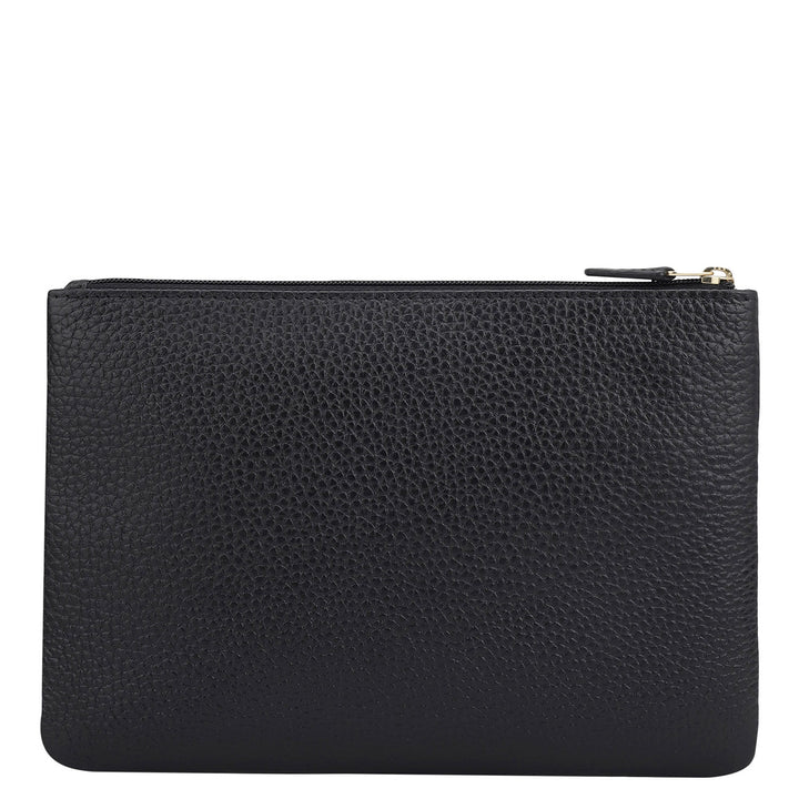 Wax Leather Multi Pouch - Black