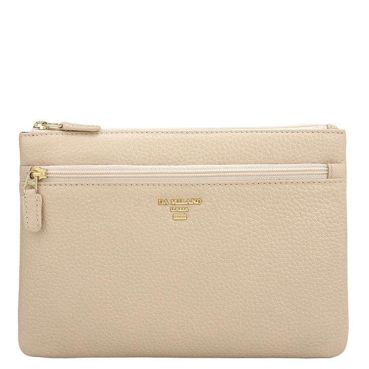 Wax Leather Multi Pouch - Dove