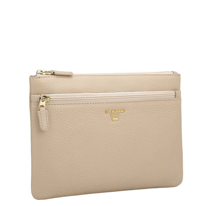 Wax Leather Multi Pouch - Dove