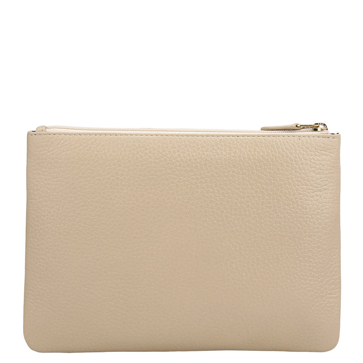 Wax Leather Multi Pouch - Dove