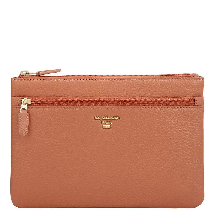 Wax Leather Multi Pouch - Terracotta