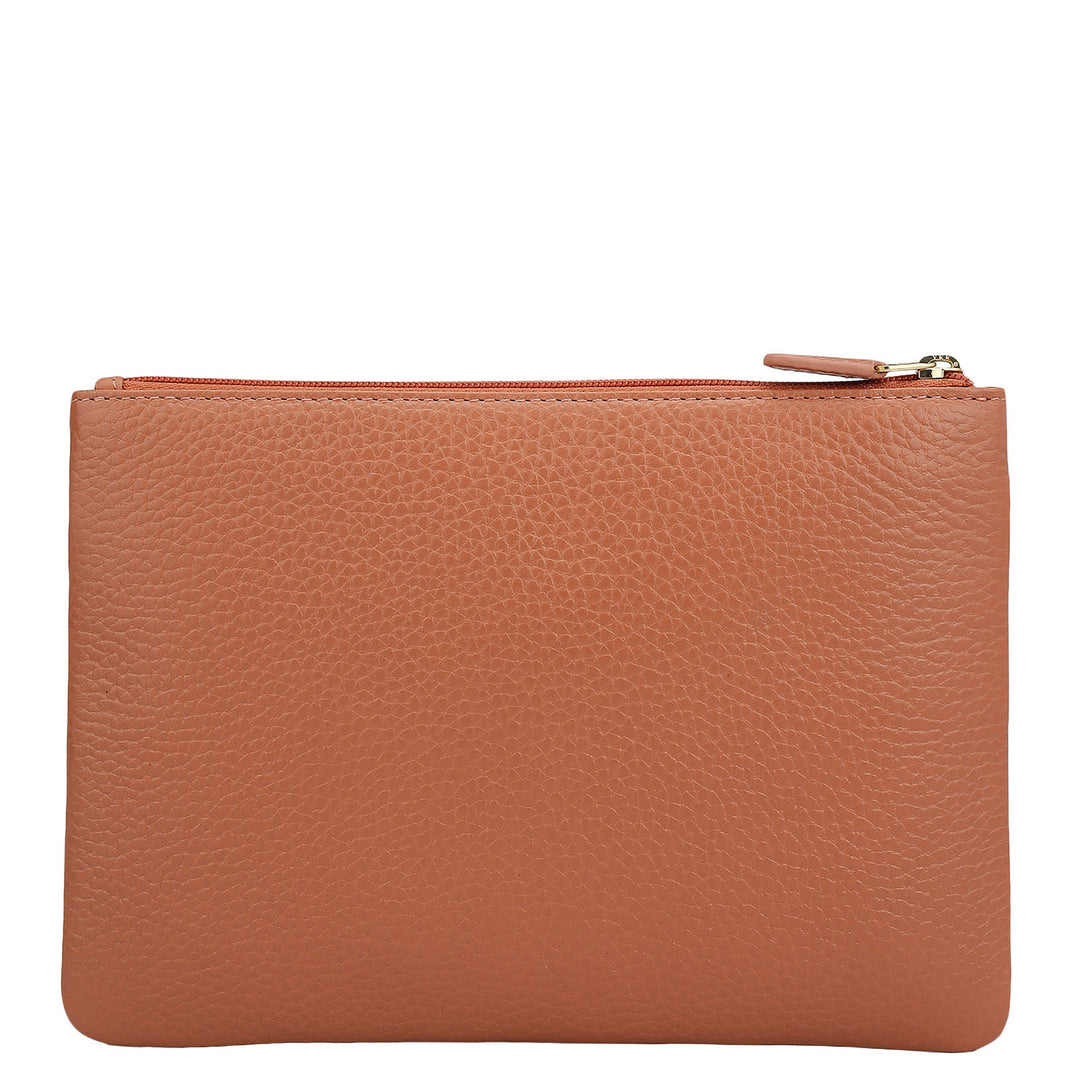 Wax Leather Multi Pouch - Terracotta
