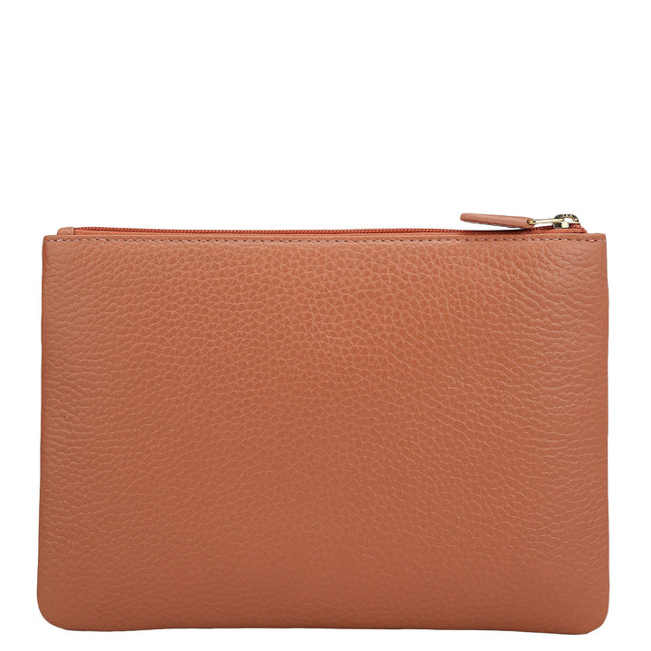 Wax Leather Multi Pouch - Terracotta