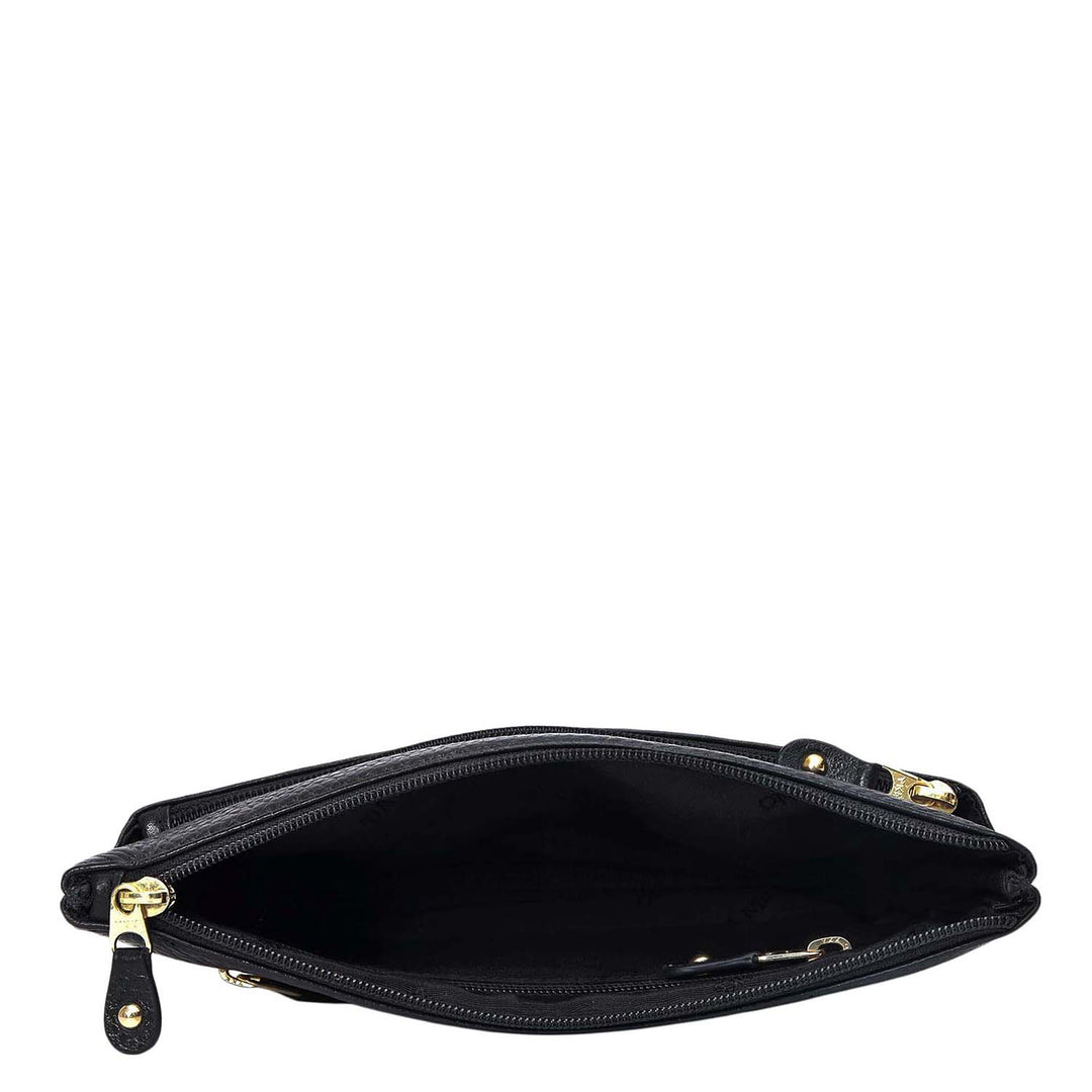 Wax Leather Multi Pouch - Black