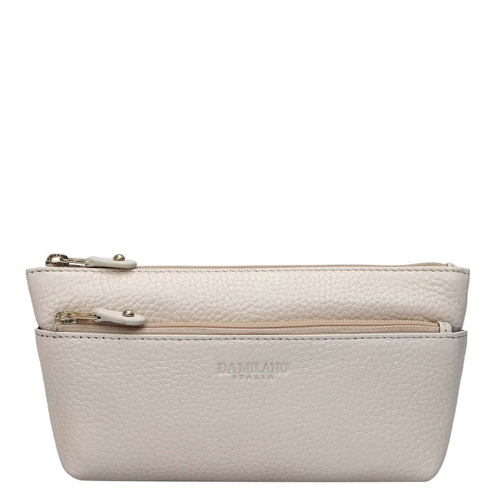 Wax Leather Multi Pouch - Dove