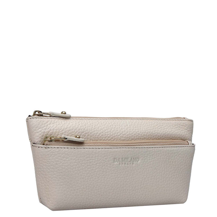 Wax Leather Multi Pouch - Dove