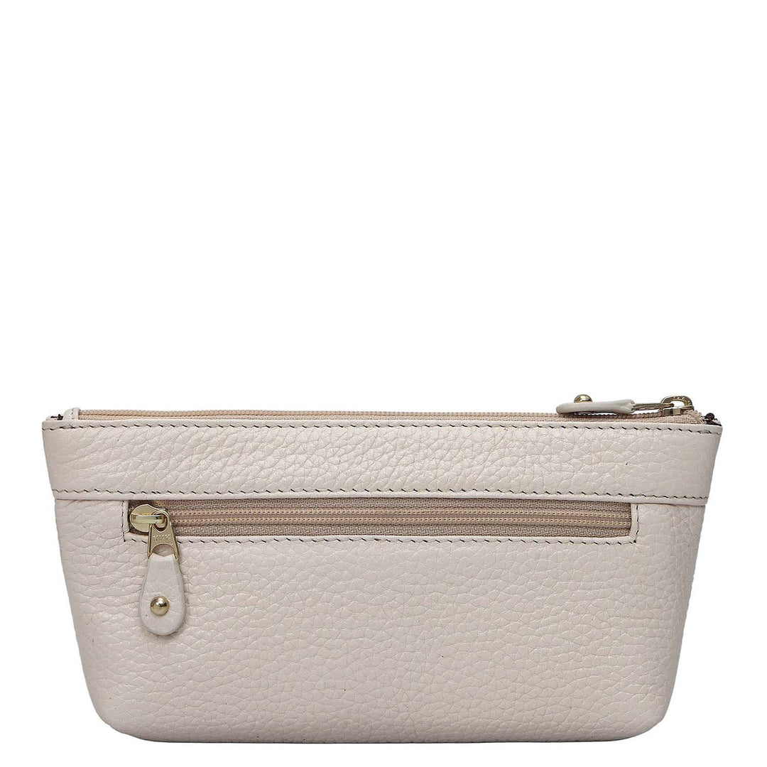 Wax Leather Multi Pouch - Dove