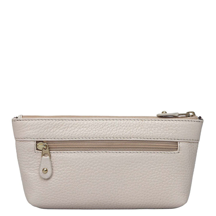 Wax Leather Multi Pouch - Dove