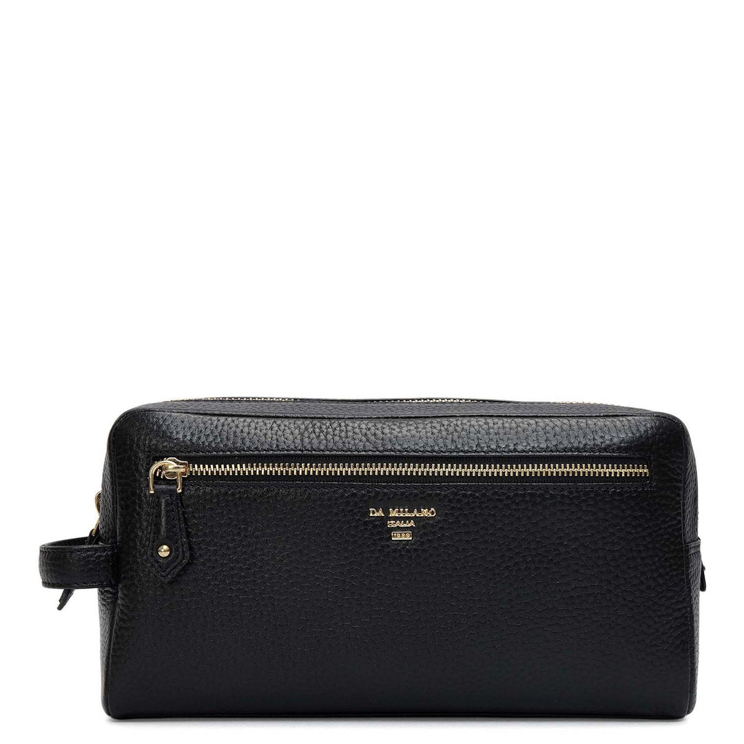 Wax Leather Multi Pouch - Black