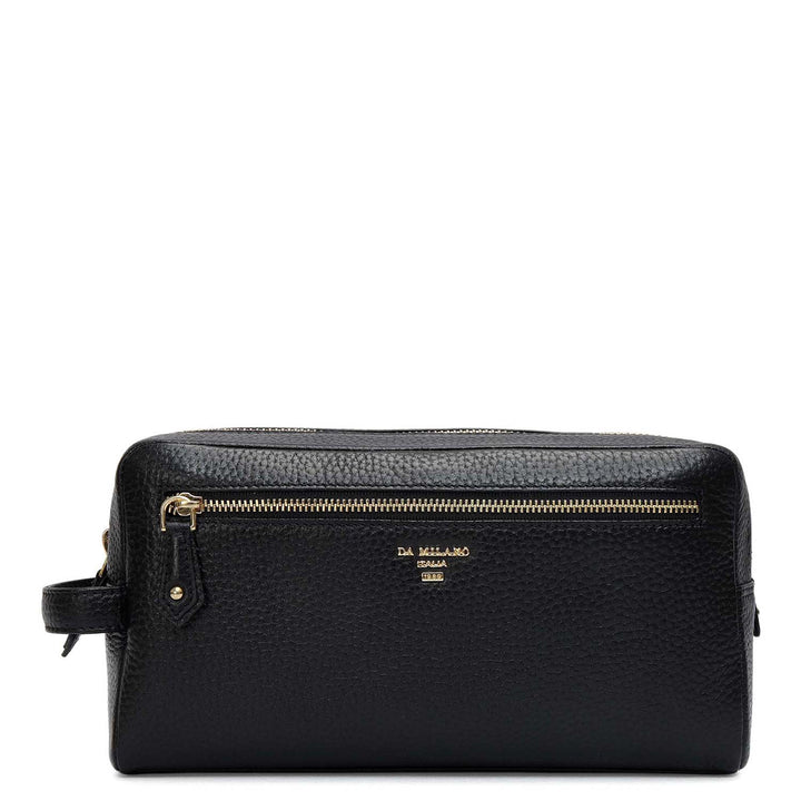 Wax Leather Multi Pouch - Black