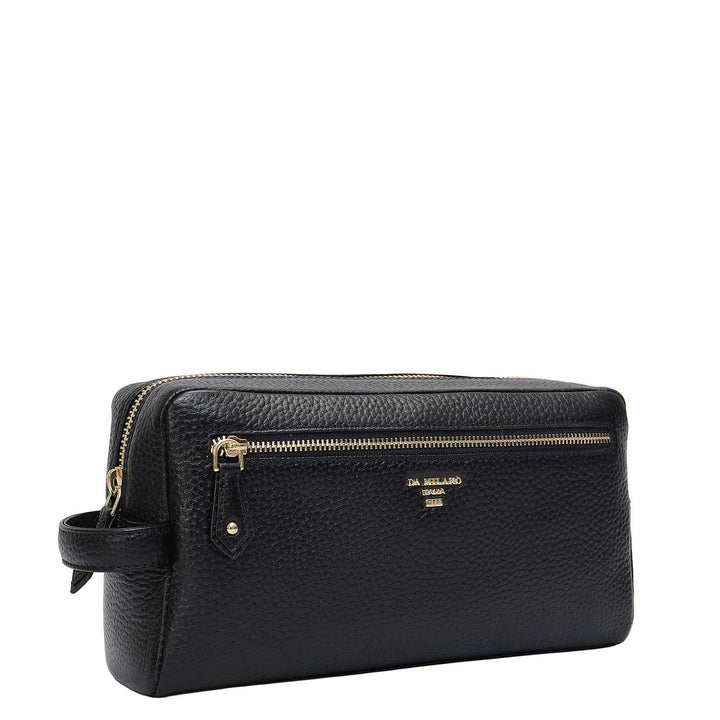 Wax Leather Multi Pouch - Black