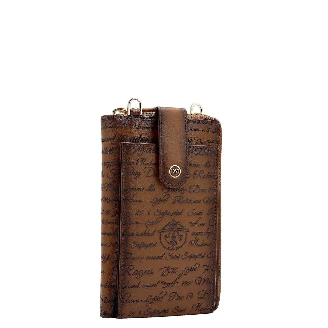 Signato Leather Crossbody - Cognac