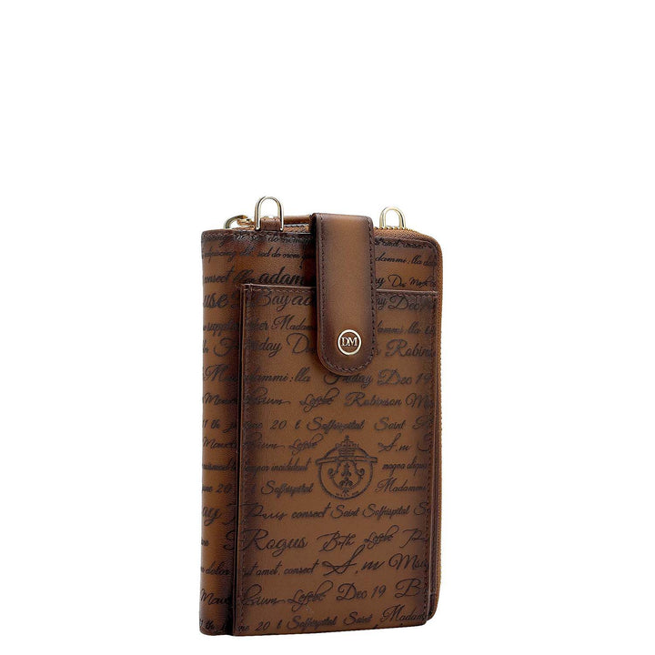 Signato Leather Crossbody - Cognac