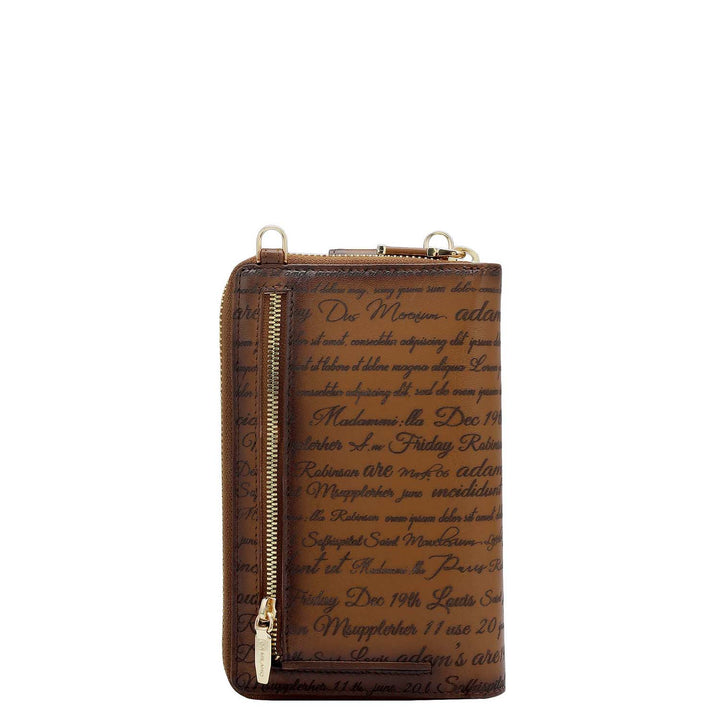 Signato Leather Crossbody - Cognac