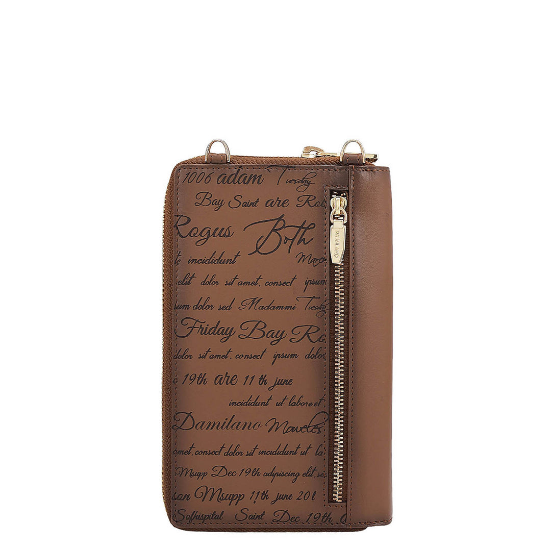 Signato Leather Crossbody - Tan